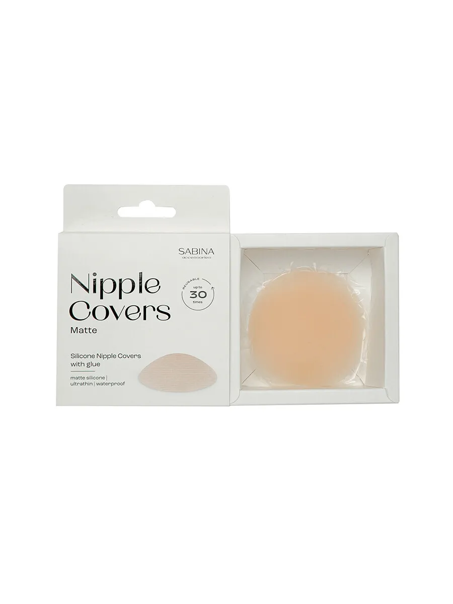 SABINA Matte Silicone Nipple Covers - Dark Skin
