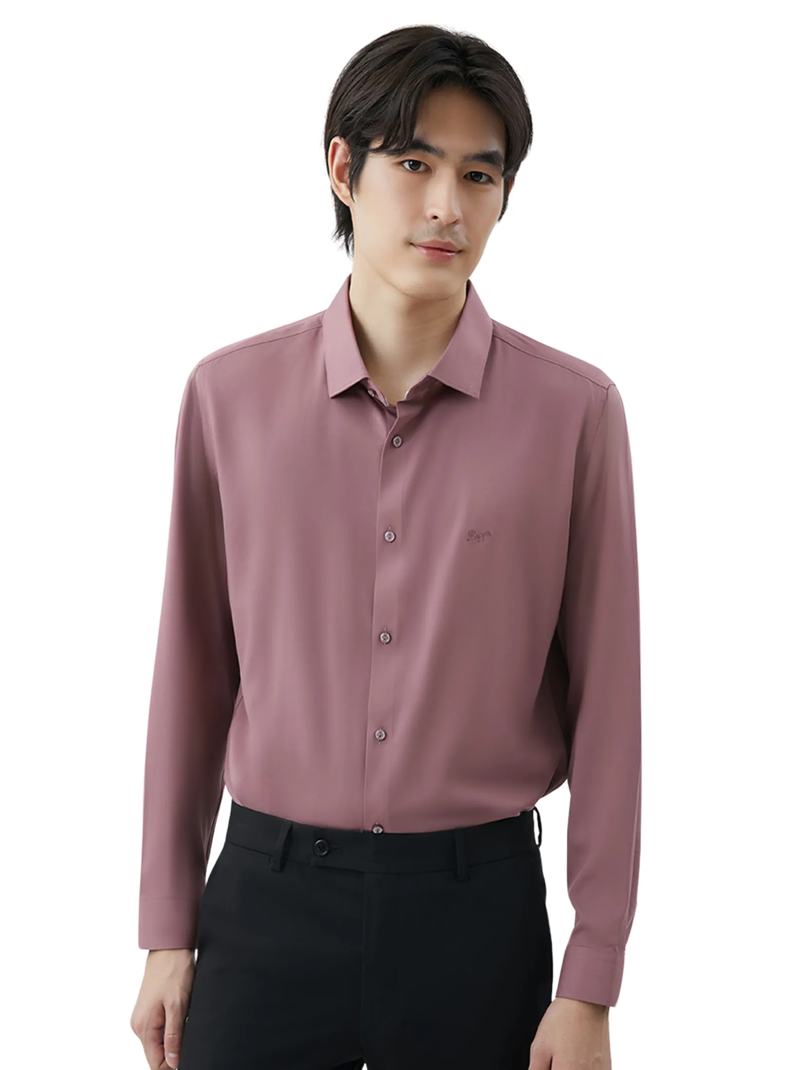 DAPPER DAPPER NO MORE IRON Regular Fit Shirt Pink Size - L