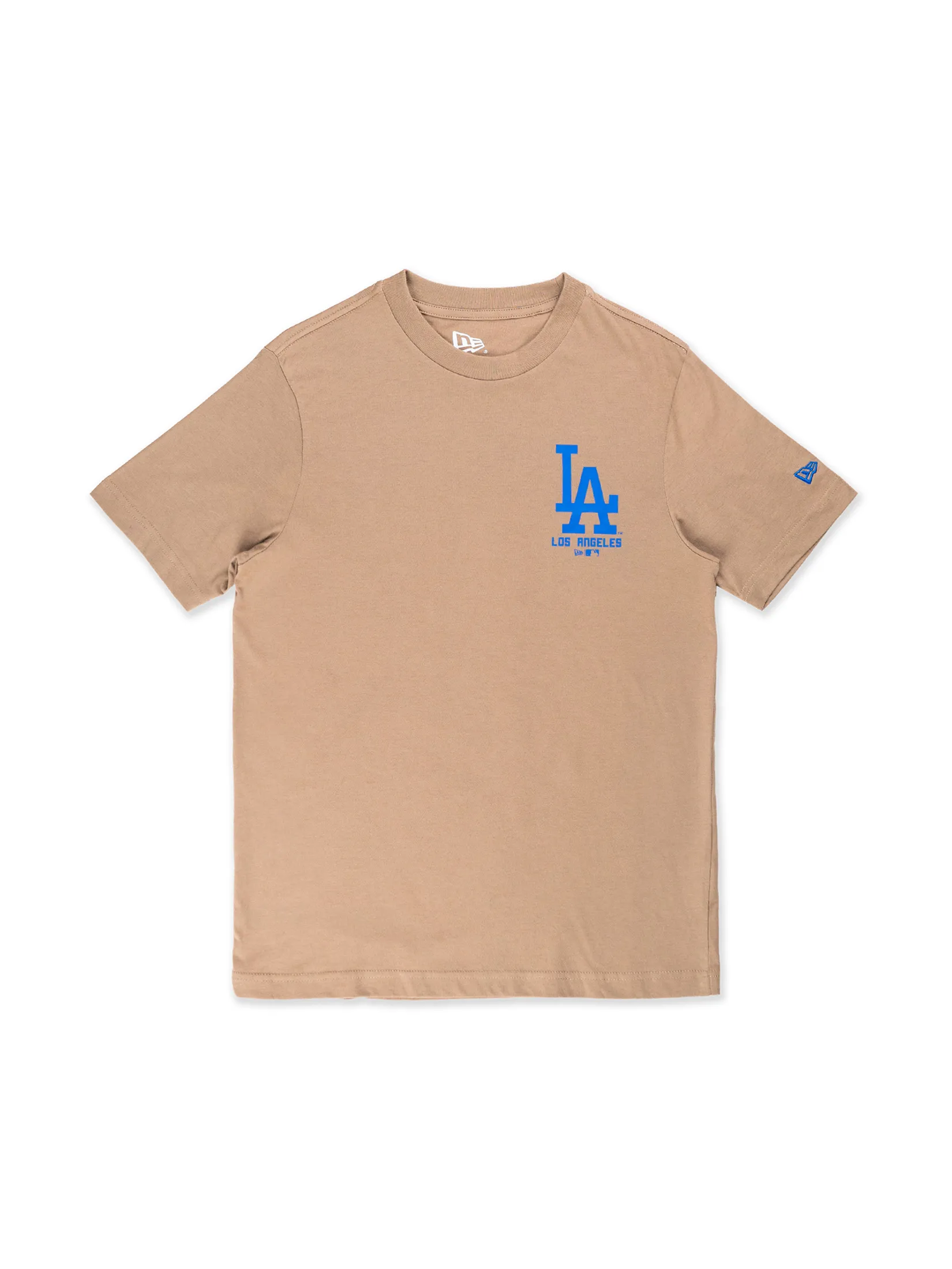 NEW ERA UNISEX SHORT SLEEVE TEE ESSENTIAL LOS ANGELES DODGERS KHAKI