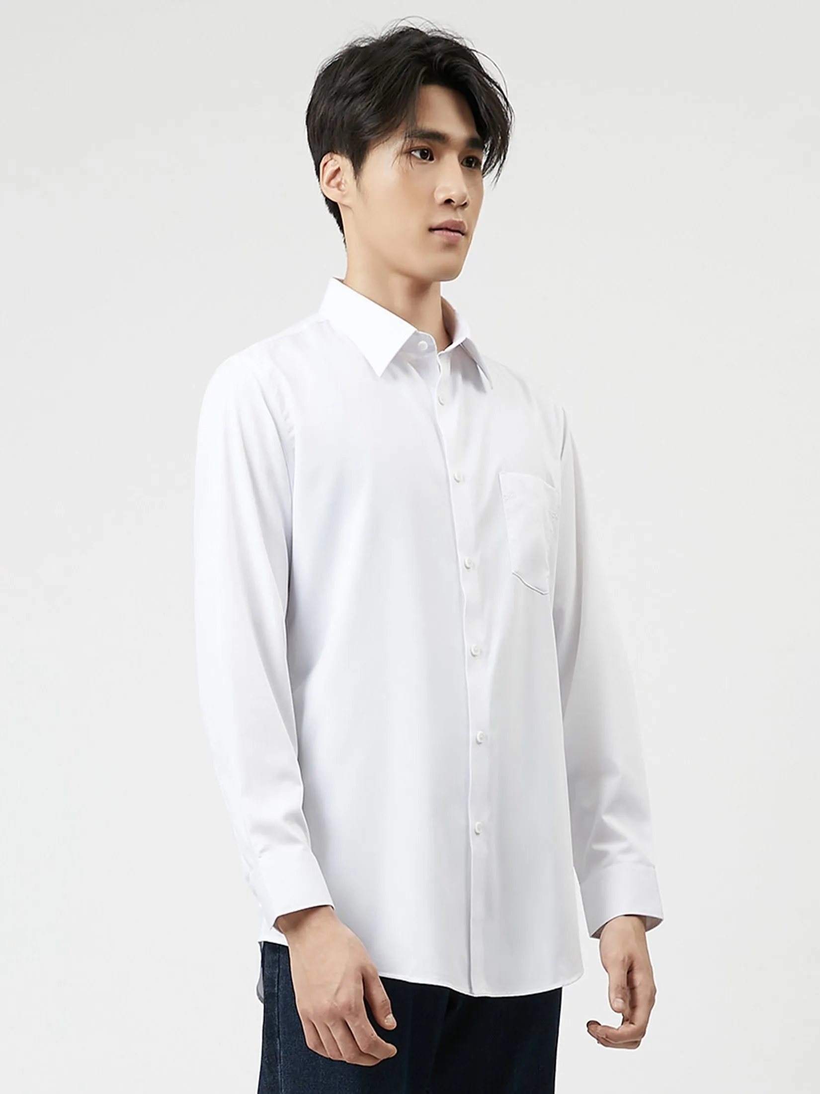 DAPPER DAPPER EASY CARE Regular Fit Shirt White