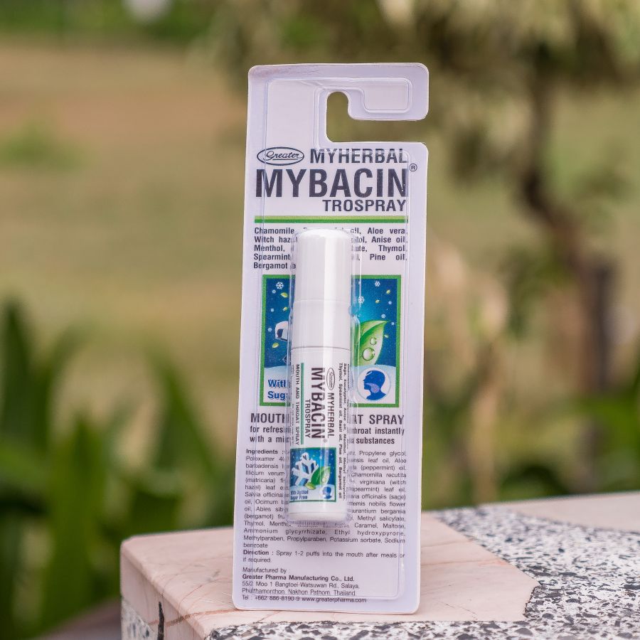 Спрей от боли в горле с охлаждающим эффектом Mybacin Trospray