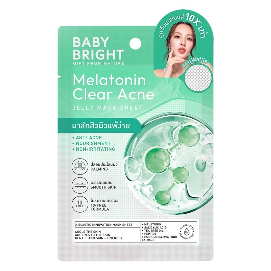 Baby Bright Jelly Mask Sheet Melatonin Clear Acne 1'S