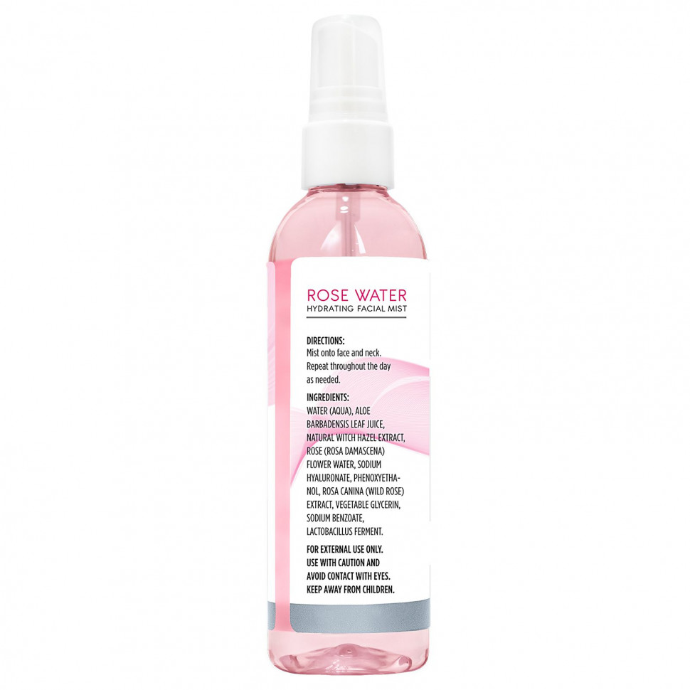 Cococare, Rose Water, Hydrating Facial Mist, Alcohol-Free, 4 fl oz (118 ml)