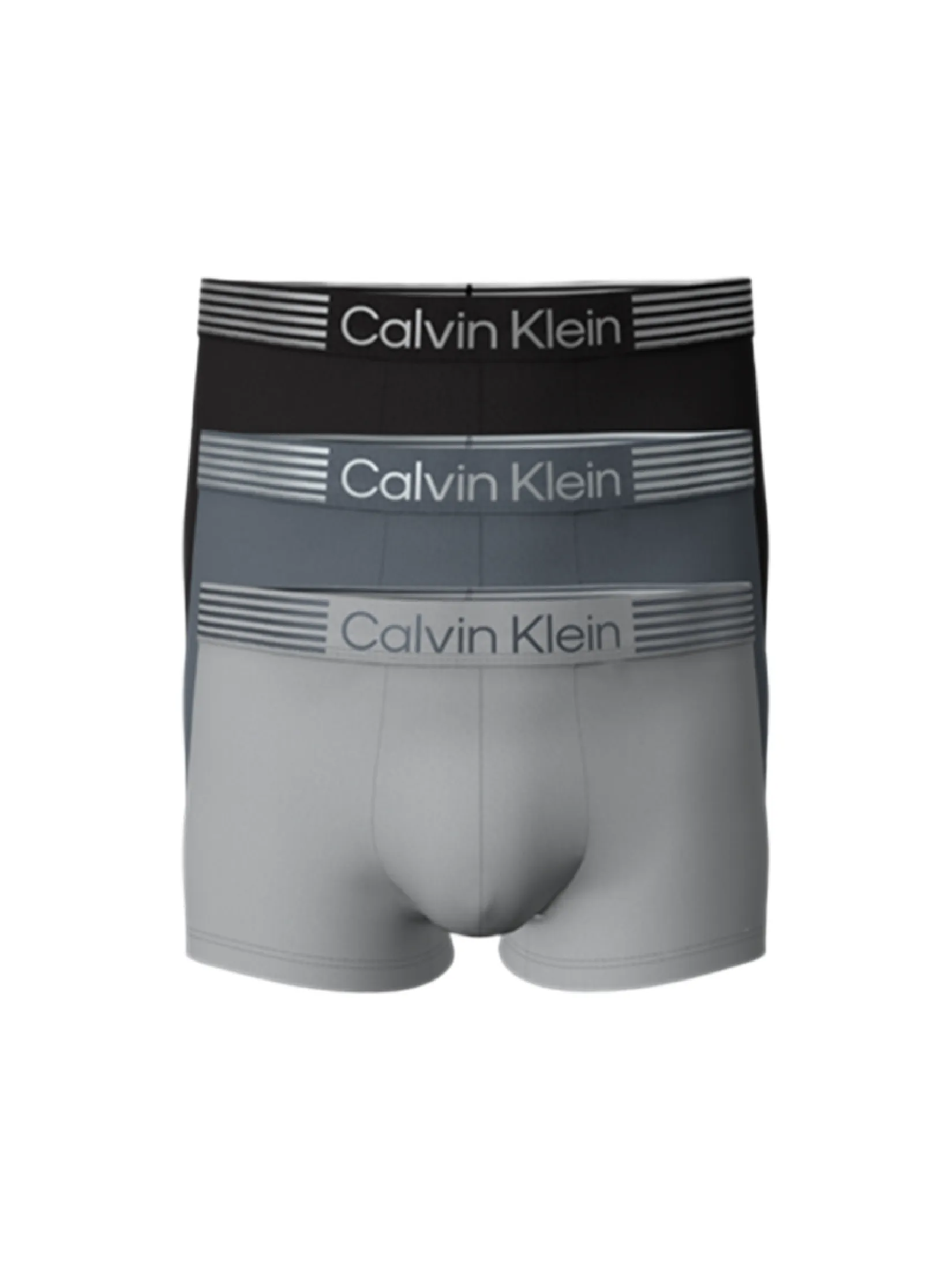 CALVIN KLEIN Men's Iron Flex Micro Low Rise Trunk 3Pack Multicolor