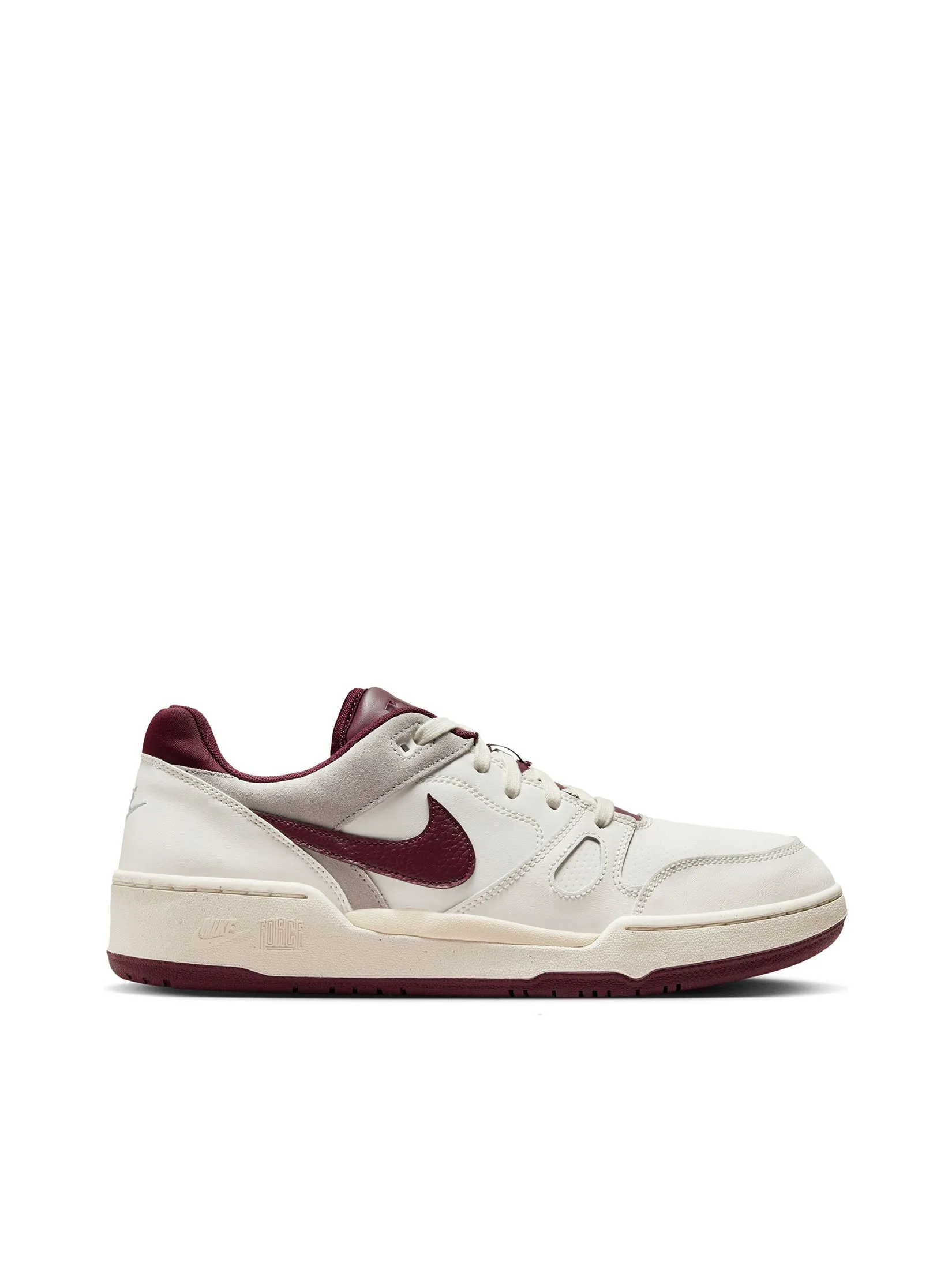 NIKE Men Sneakers Full Force FZ4629-100 Sail/Burgundy Crush-LT Smoke Grey