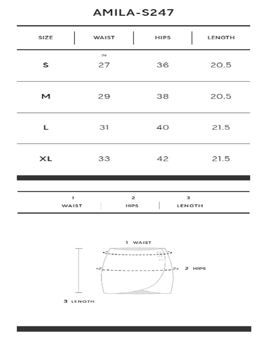 AMILA Women Skirt Jacquard Black