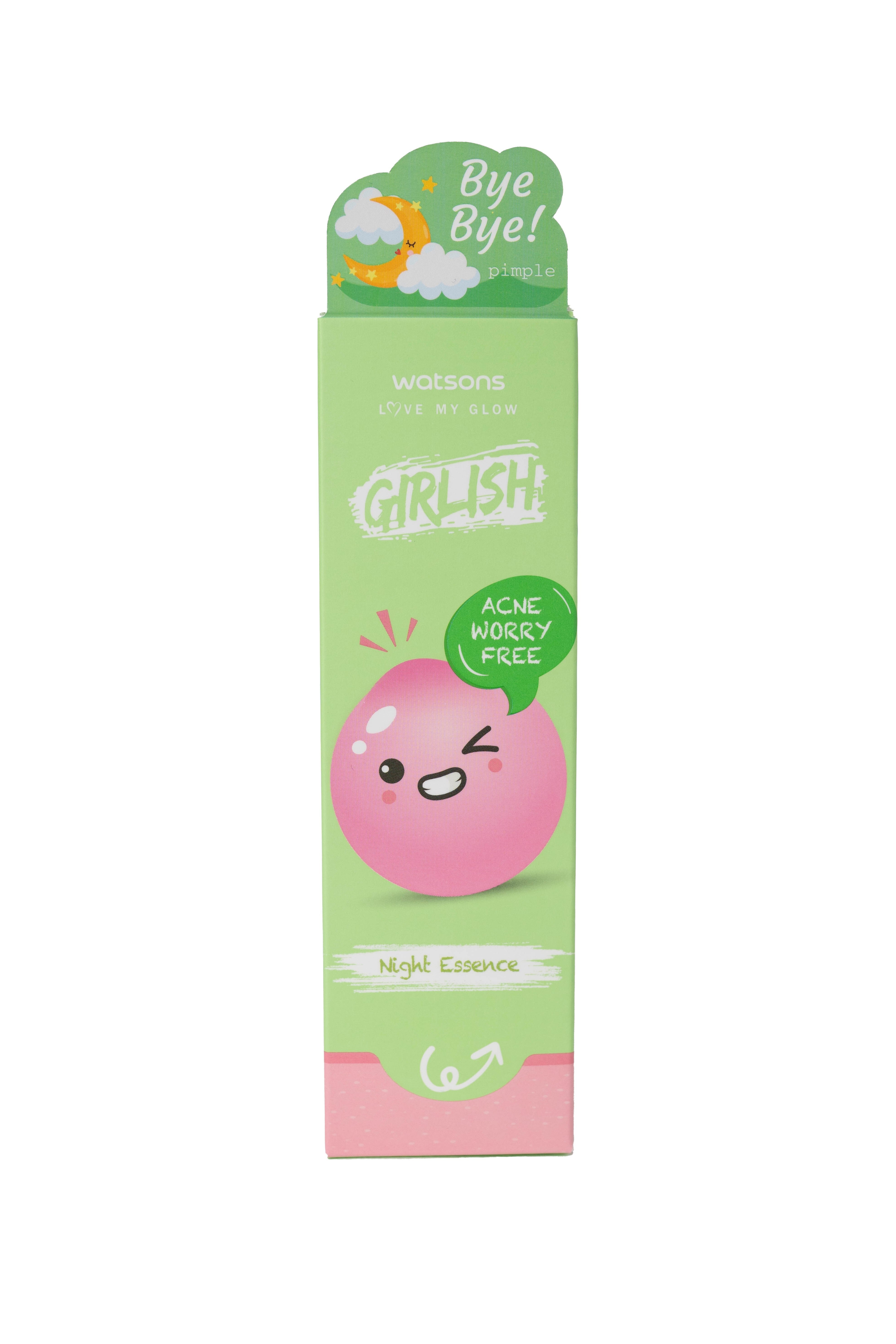 Watsons Girlish Acne Worry Free Night Essence 50ml.
