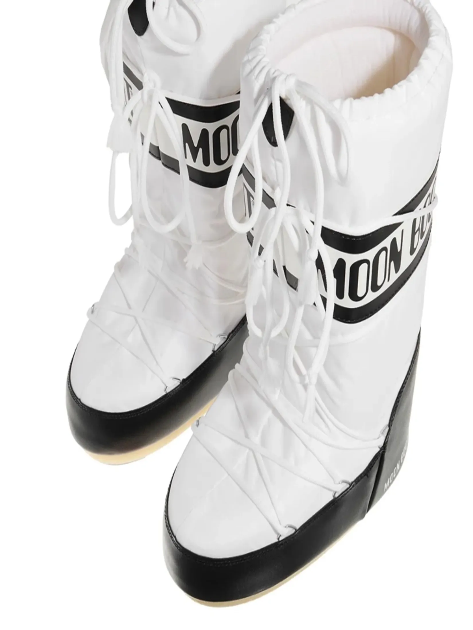 MOON BOOT UNISEX ICON NYLON IN BLACK/WHITE