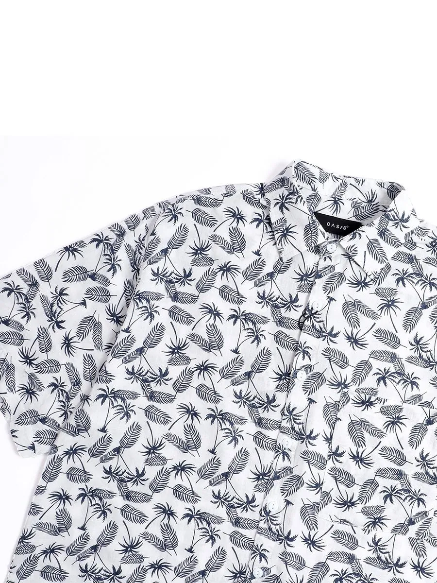 OASIS Men's Short sleeve Shirt White