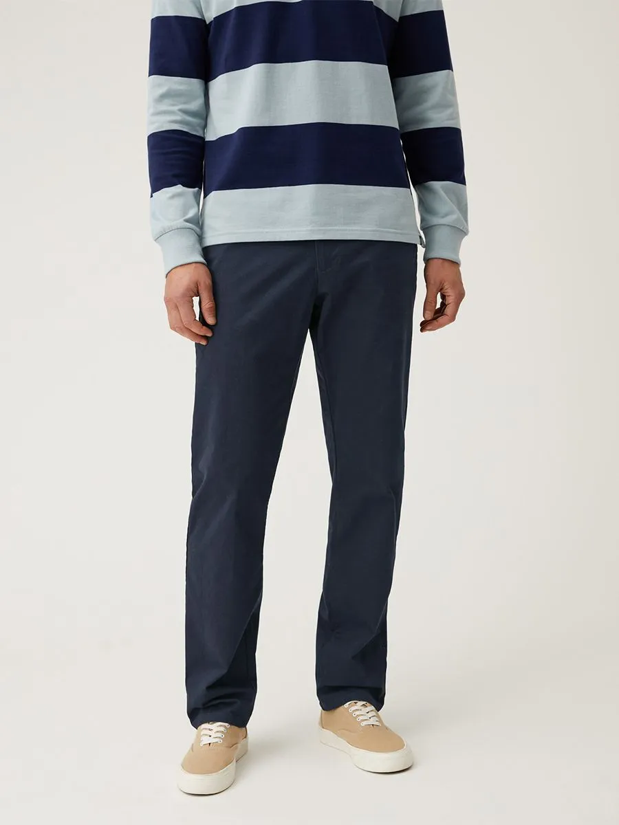 MARKS & SPENCER Men Chinos Stretch Regular Fit Navy