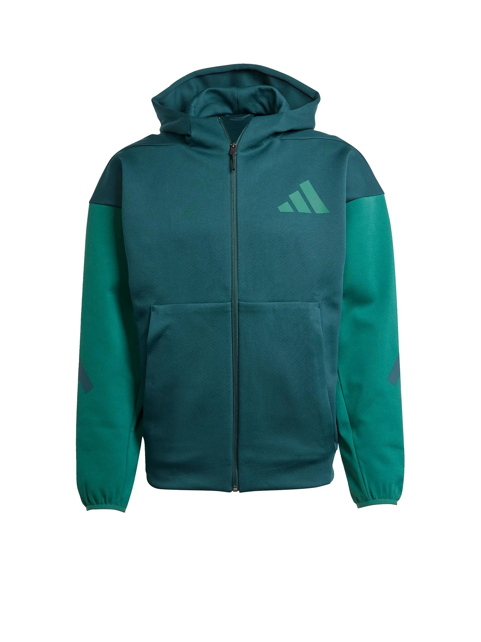 ADIDAS Men Hoodie Full-Zip Adidas Z.N.E. JY4826 Green / Aurora Ivy / Collegiate Green