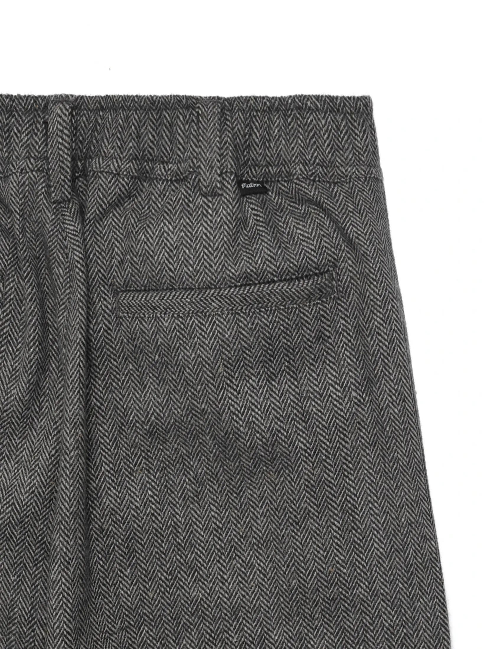 MALBON GOLF COOLIDGE WOOL TROUSER IN CHARCOAL