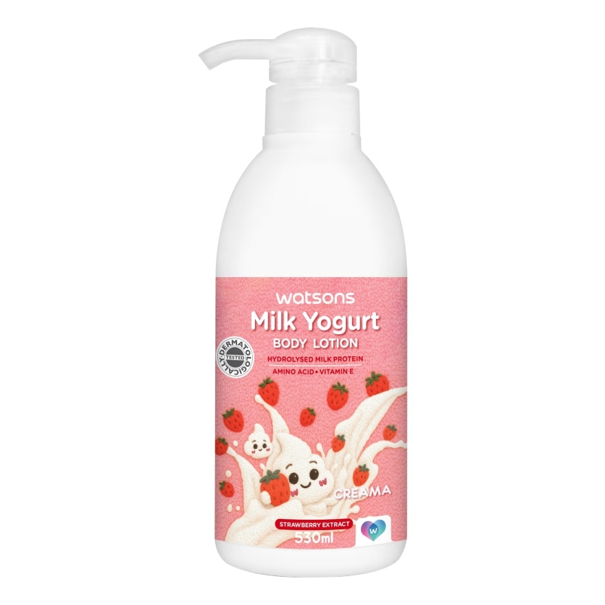 Watsons Milk Yogurt Body Lotion Strawberry Extract 530ml.(Mr.Shark)