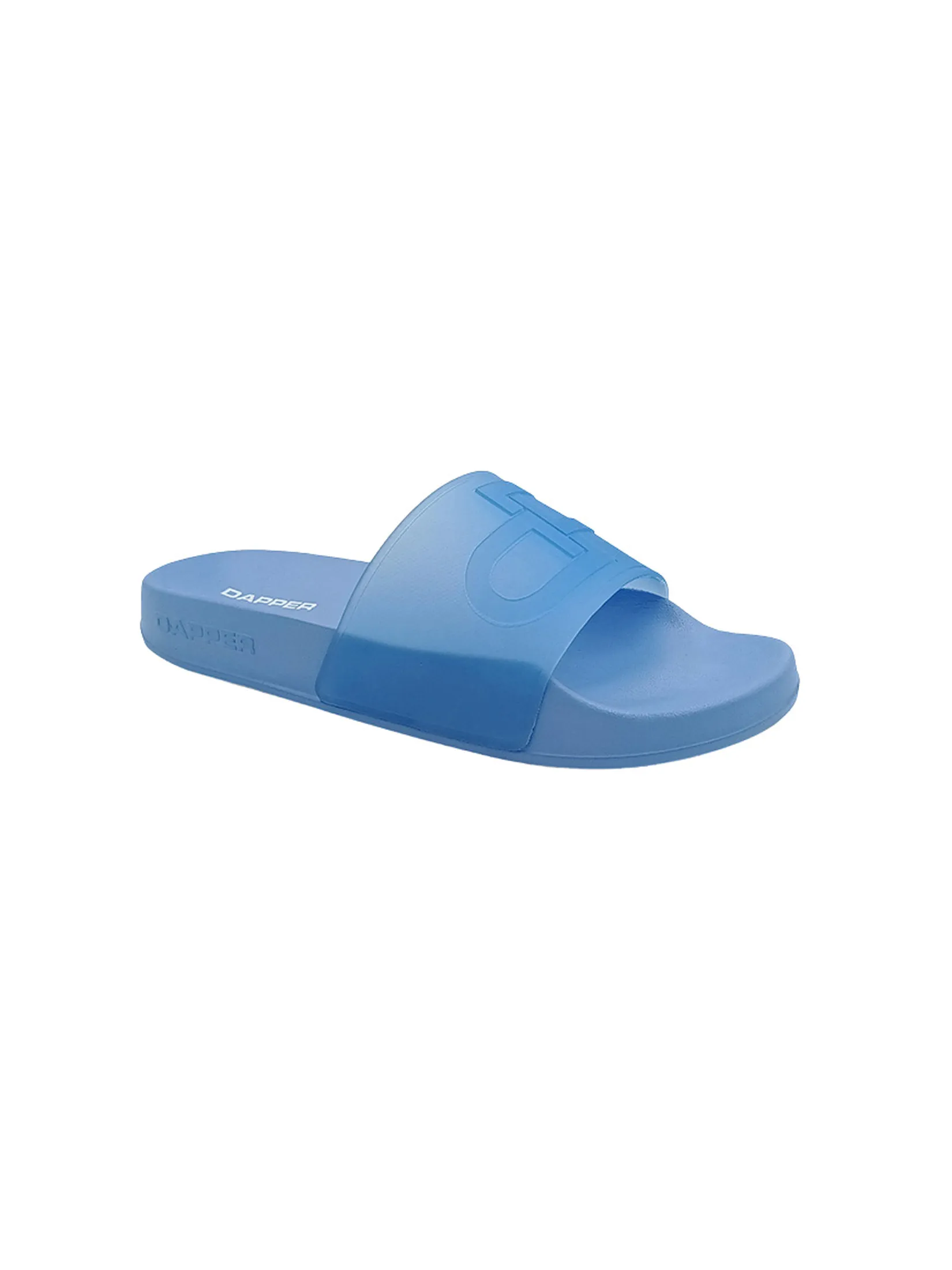 DAPPER DAPPER DP Icon Transparent Pool Slide Sandals Blue