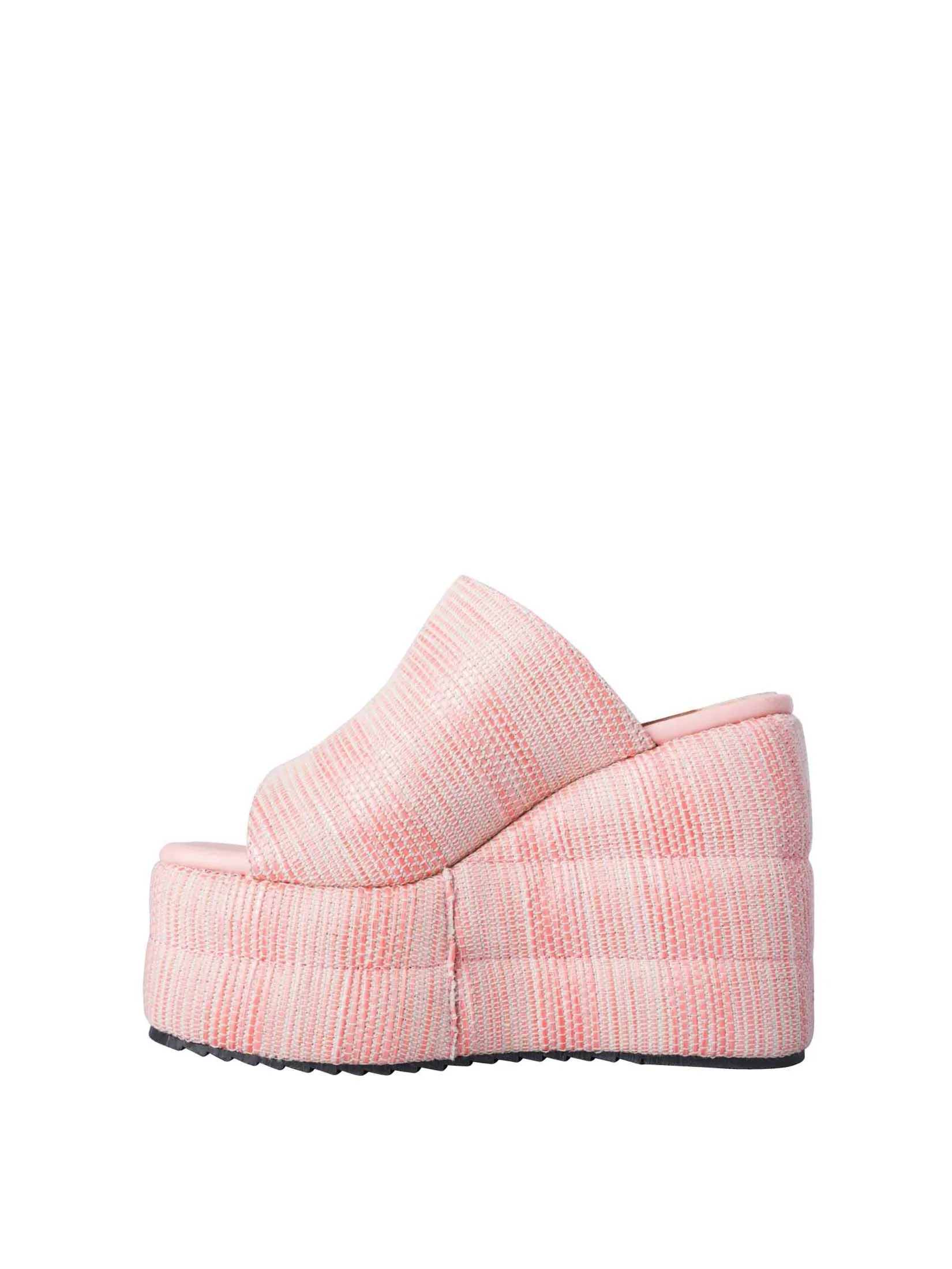 VILLAINS SF SUPERB-QT Women's Platform Heeled Sandals PINK MULTI