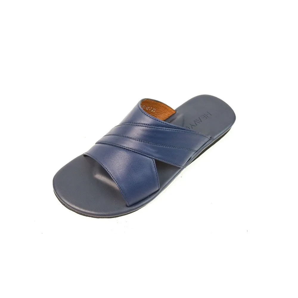 HEAVY Navy Leather Sandals VS3281