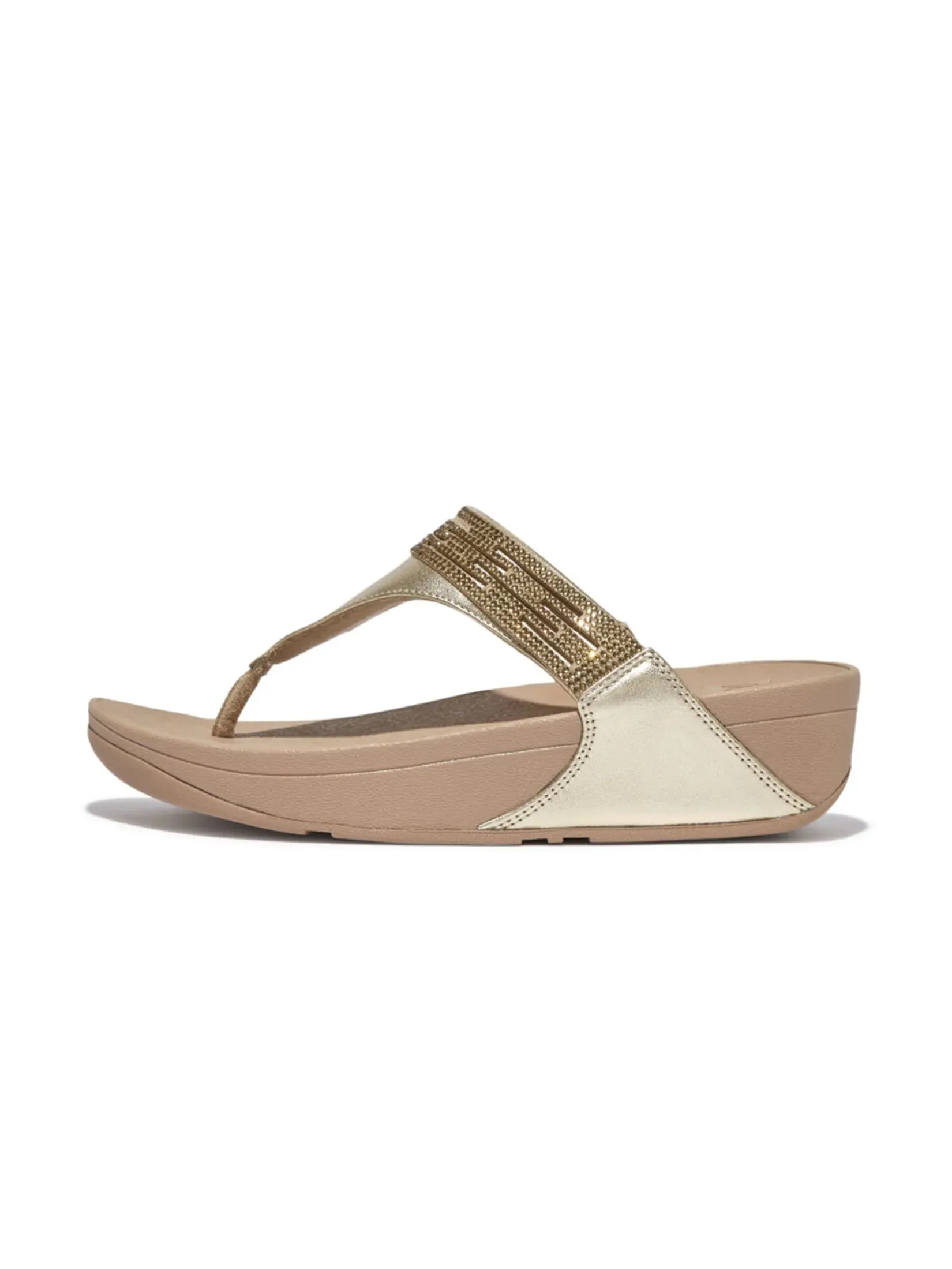 FitFlop™ WOMEN'S COMM-LULU LASERCRYSTAL T/P GOLD