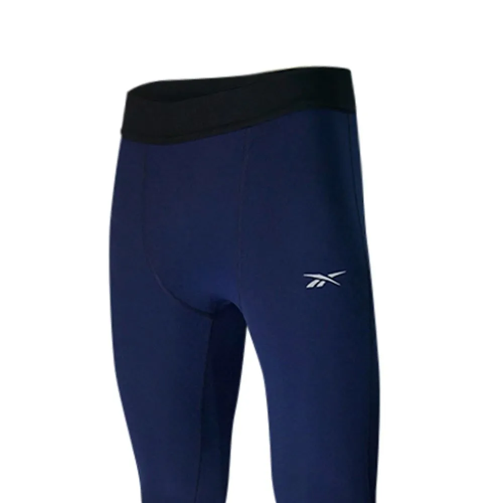 REEBOK ID Compression Tights Men Training Leggings Blue - RE099AP557ENTH