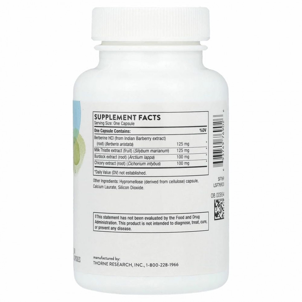 Thorne Research, Очищение печени, 60 капсул
