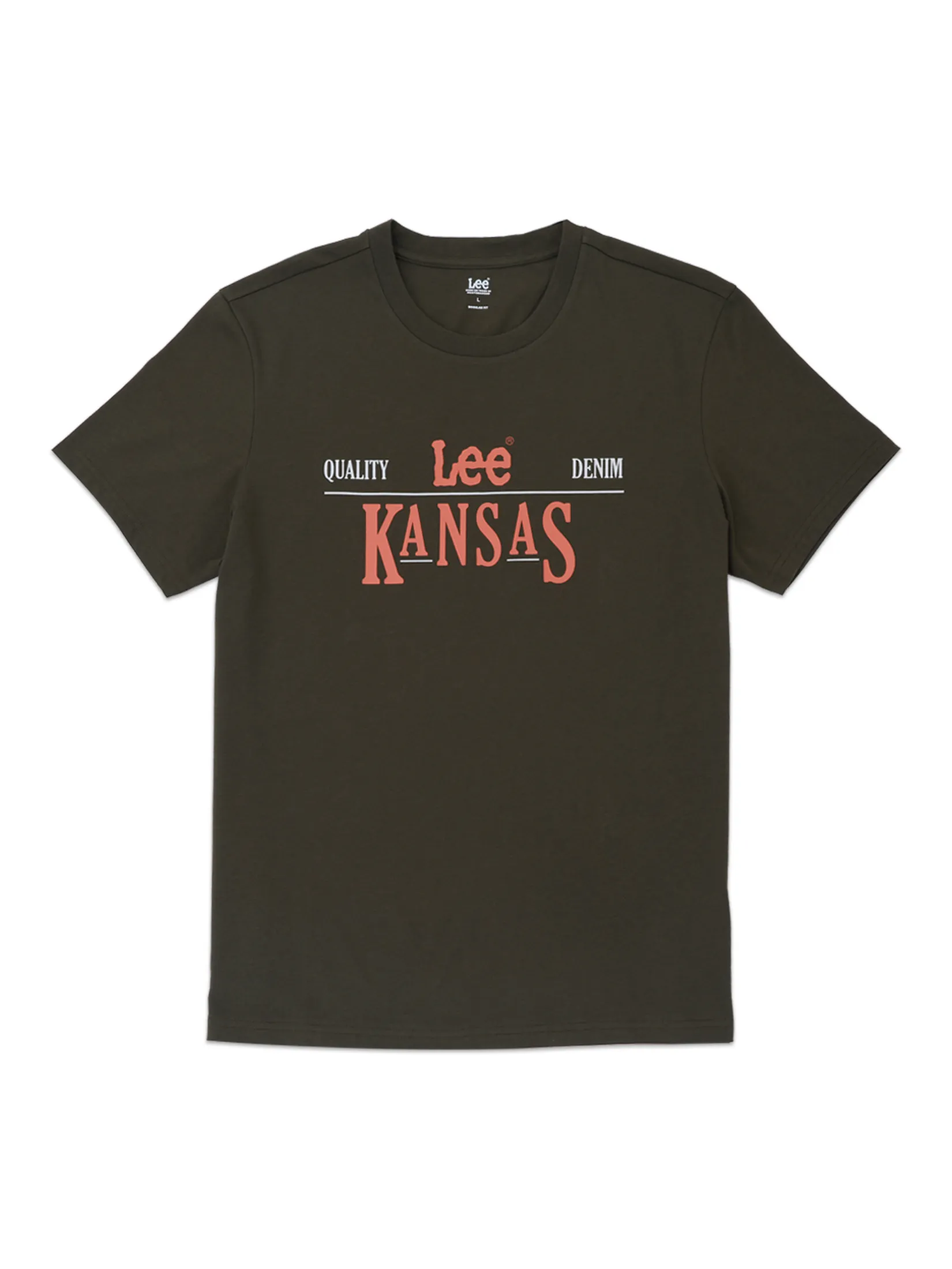 LEE Men s Tee Short Sleeve Regular Fit Dark Green Size - XL