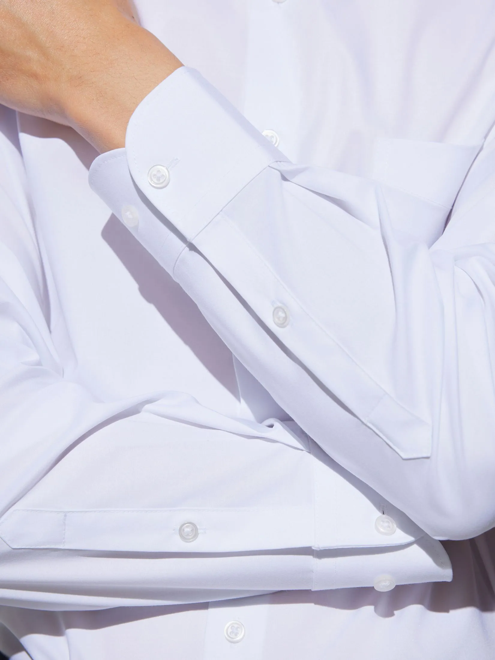G2000 Men Clothing Non-Iron Silky Touch  Shirt Smart Fit - White