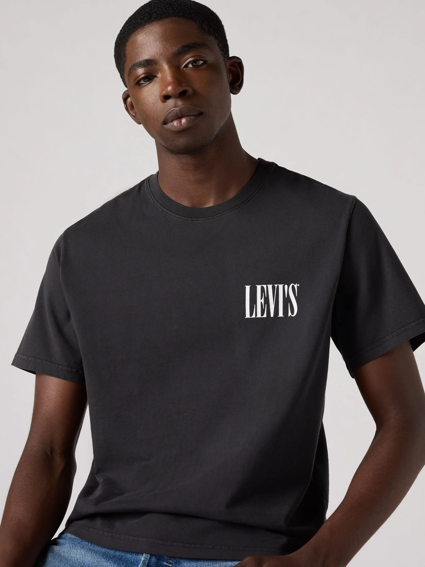 LEVI'S Men's Relaxed Fit Short Sleeve Graphic T-Shirt Black
