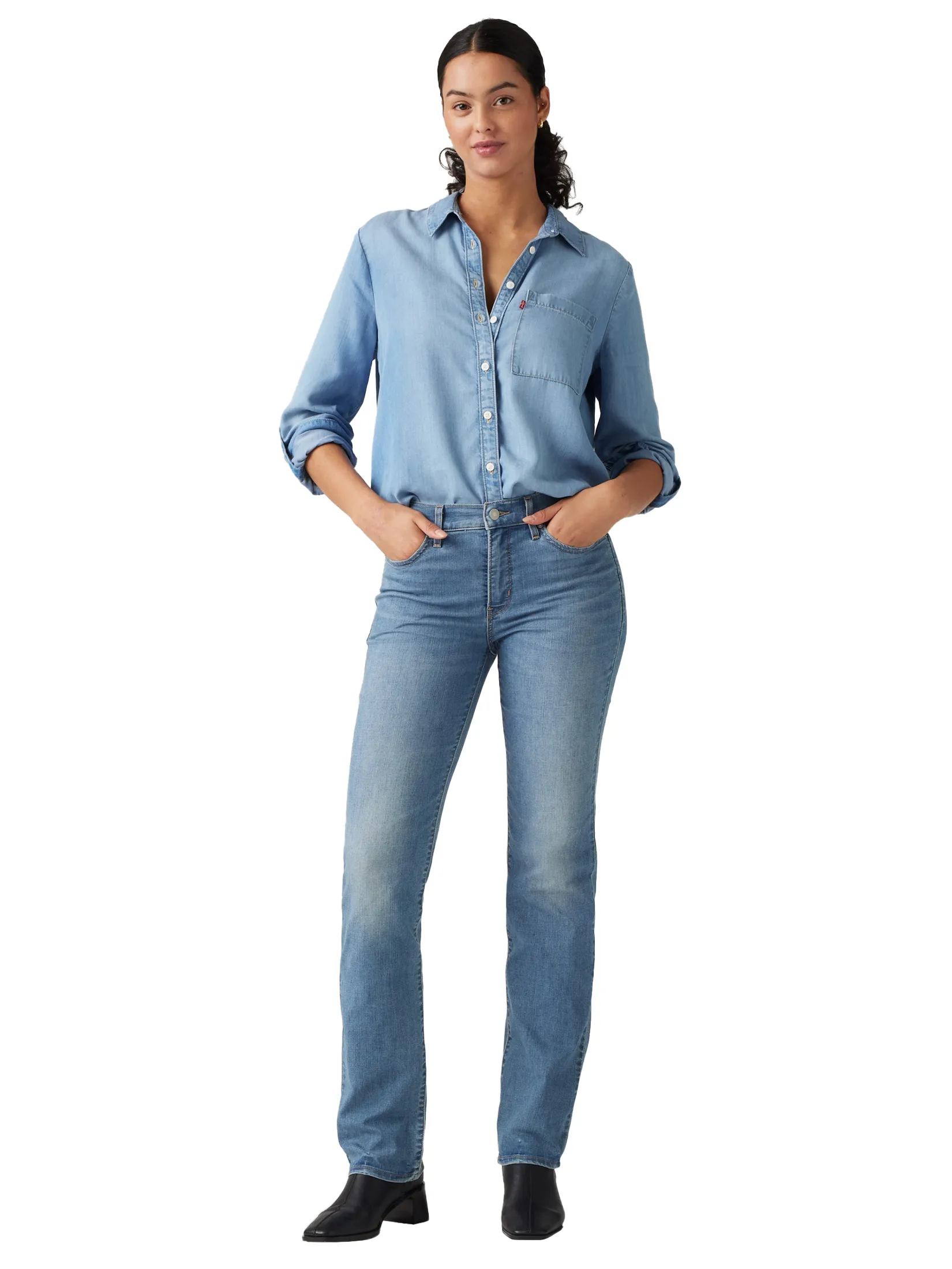 LEVI'S Women's 314 Shaping Straight Jeans Blue