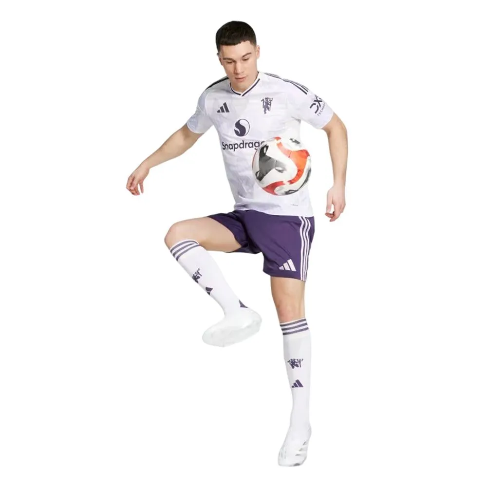 ADIDAS Men Manchester United Away 2025/26 Football Shorts Purple - AD001SH843EMTH