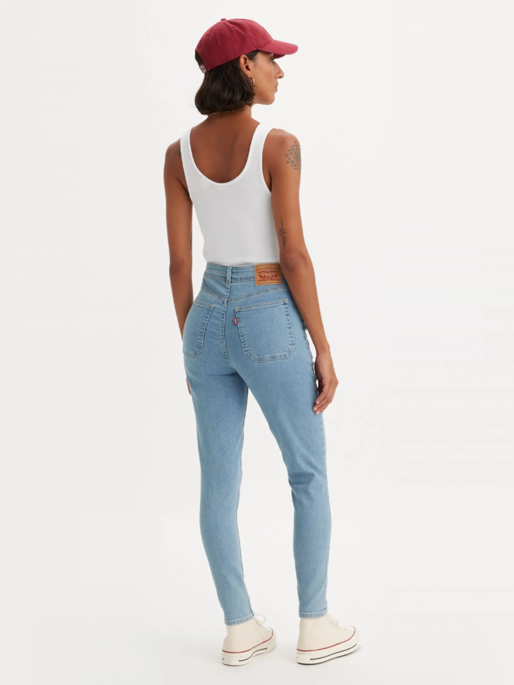 LEVI'S Women's 721 High-Rise Skinny Utility Jeans Light Blue