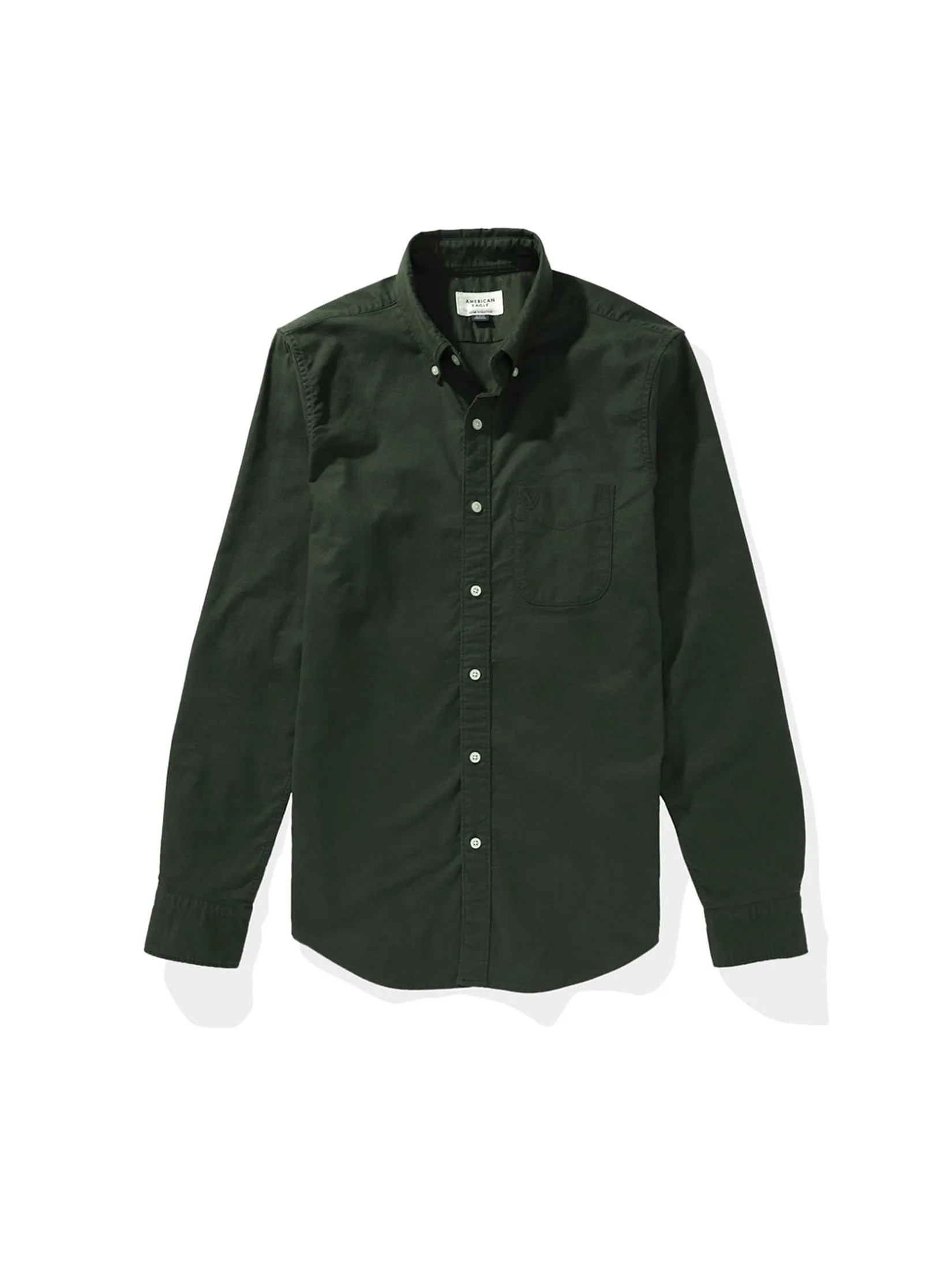 AMERICAN EAGLE MEN INT SF BTD STRETCH PIECE DYE OXFORD 337 PINE