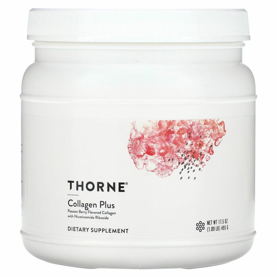 Thorne Research, Collagen Plus, маракуйя, 495 г (17,5 унции)