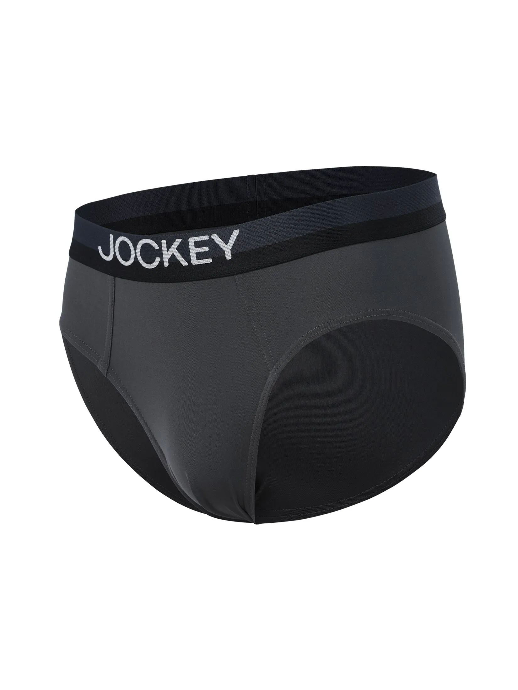 JOCKEY UNDERWEAR Men's AFFORDABLE BRIEFS GREY