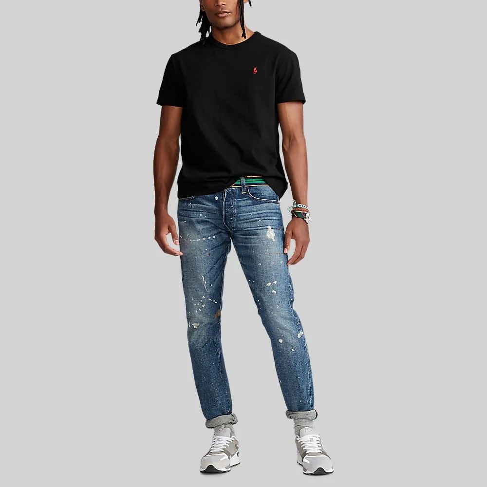 POLO RALPH LAUREN Classic Fit Jersey Crewneck T-Shirt  MNPOTSH1N820394 Black