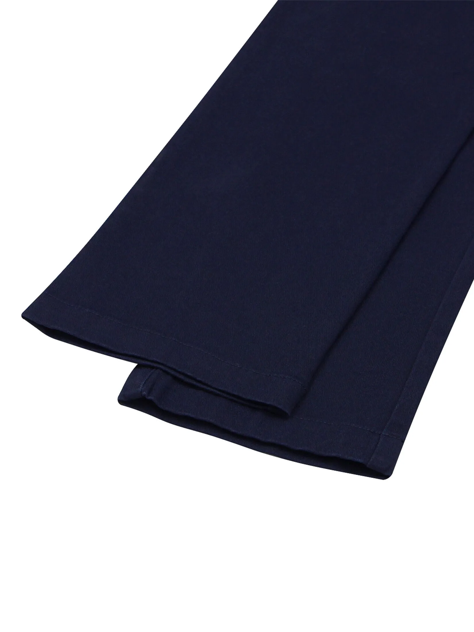 GIORDANO Men's Low-Rise Skinny Stretch Pants (180° Elastic Waistband) Navy blue