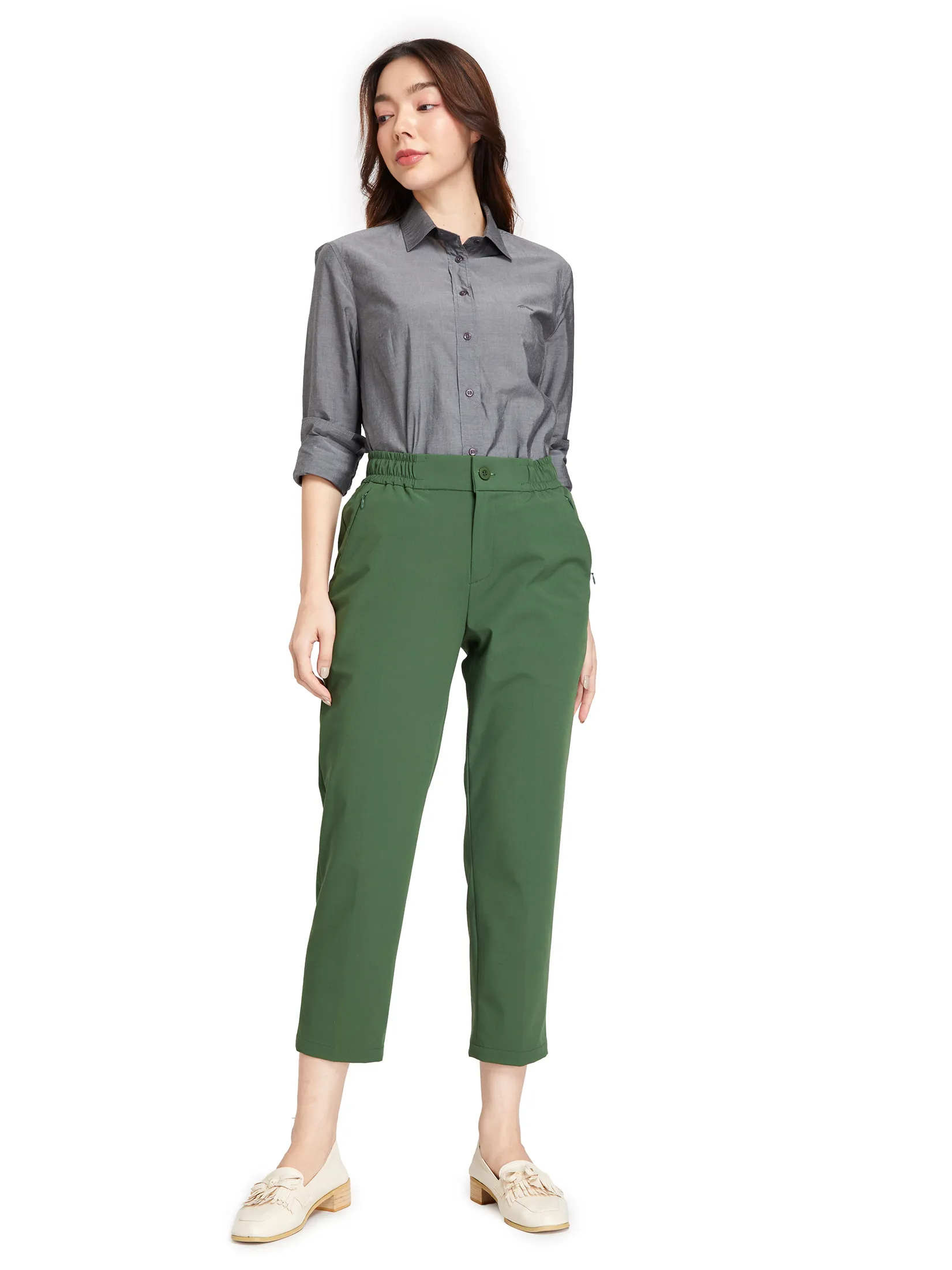 ALUMNUS Women Straight Leg Pants