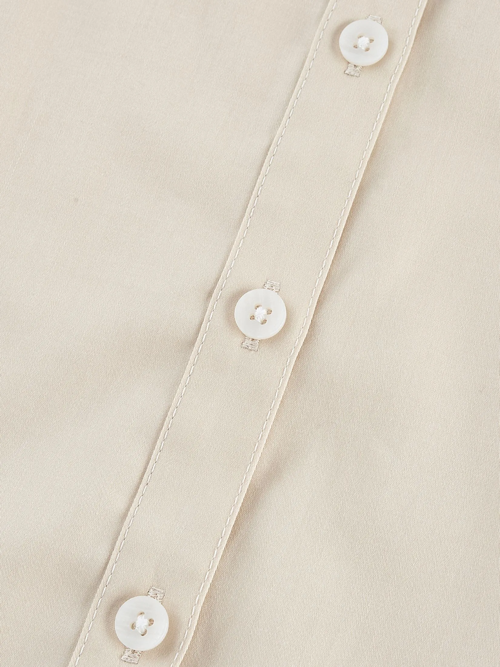 G2000 Women Clothing Easy Care Cotton Satin Diamond Fit Short Sleeve Shirt  Diamond Shape - Beige