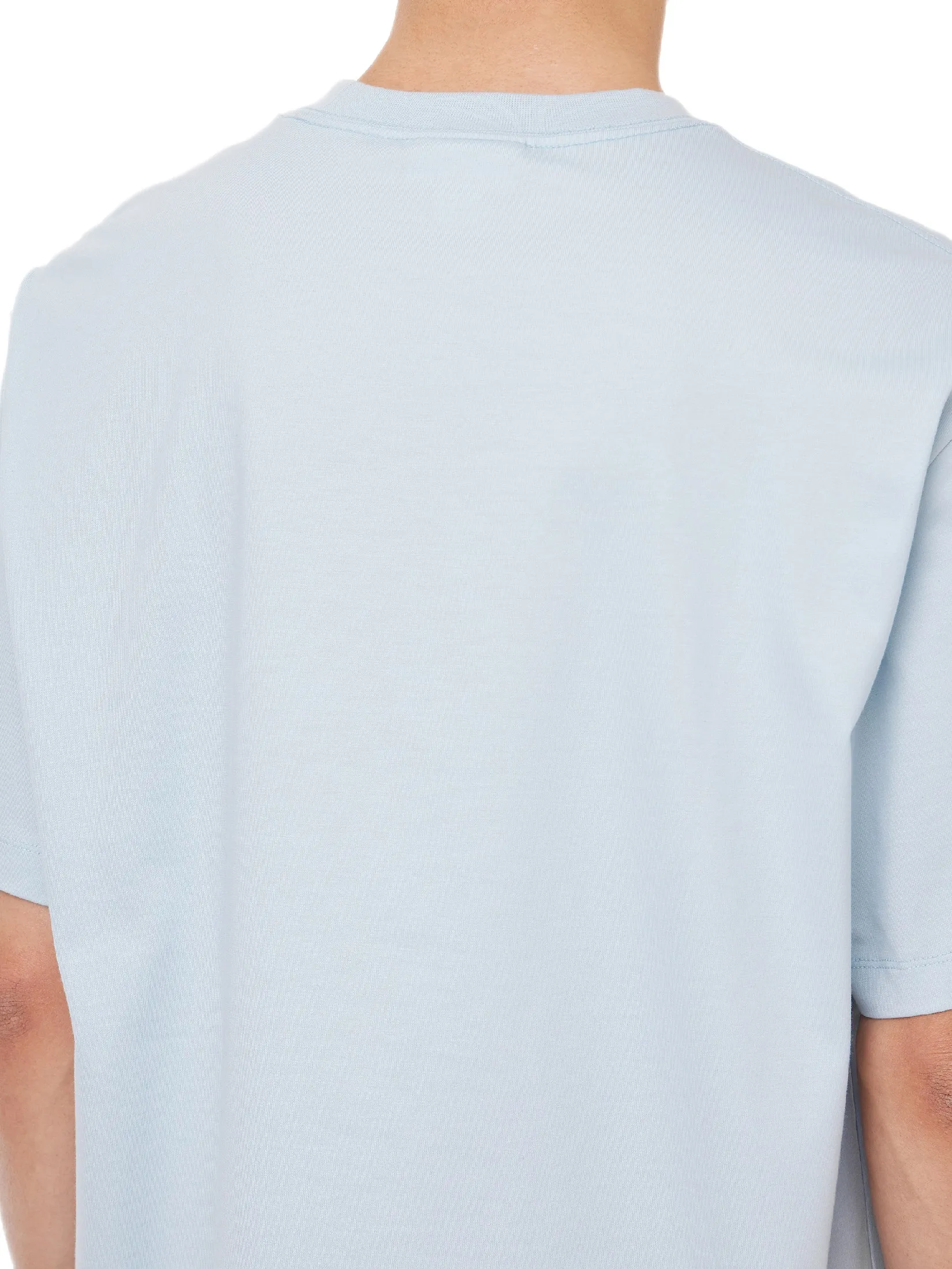 CALVIN KLEIN Men s Relaxed Fit CKJ Graphic Short Sleeve T-Shirt Light blue