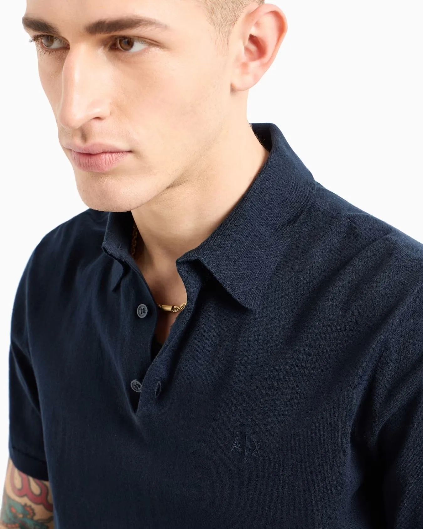 ARMANI EXCHANGE Polo Men 8NZF5D-ZM3JZ-1510 Navy Blue