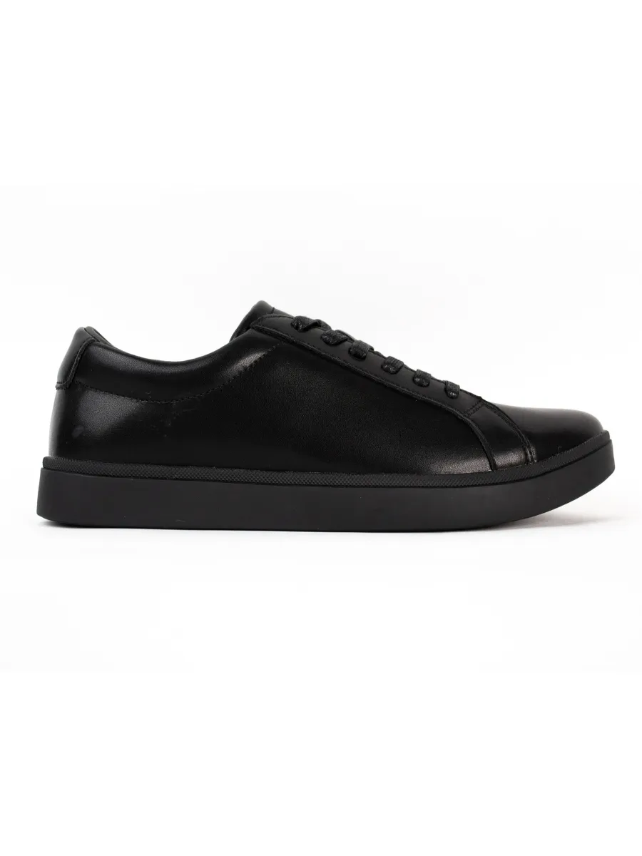 HEAVY Men s Leather Sneakers VN Black