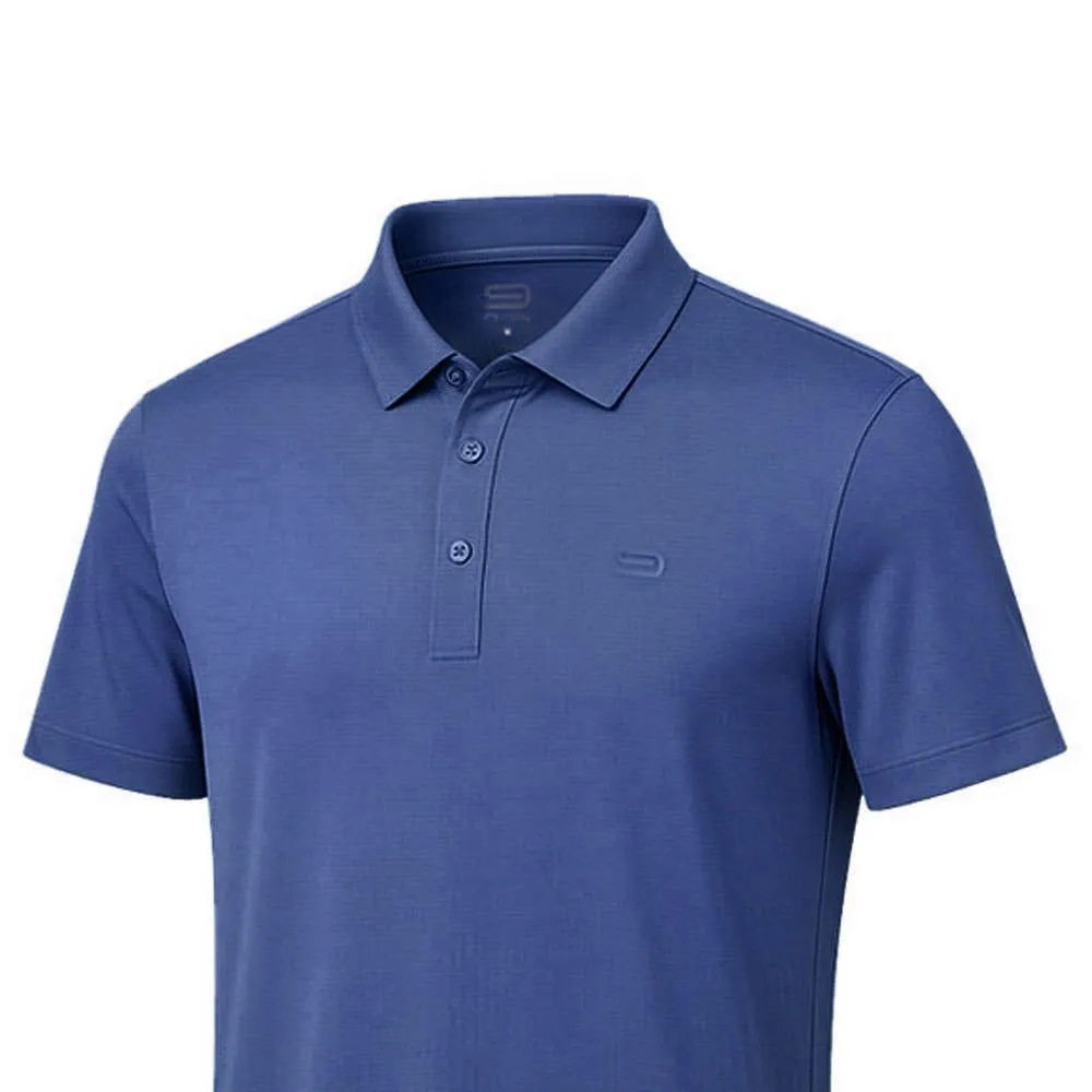 9NINE Men Golf Polo Shirt N25GOPOM01 Blue - 9N358AP461EJTH