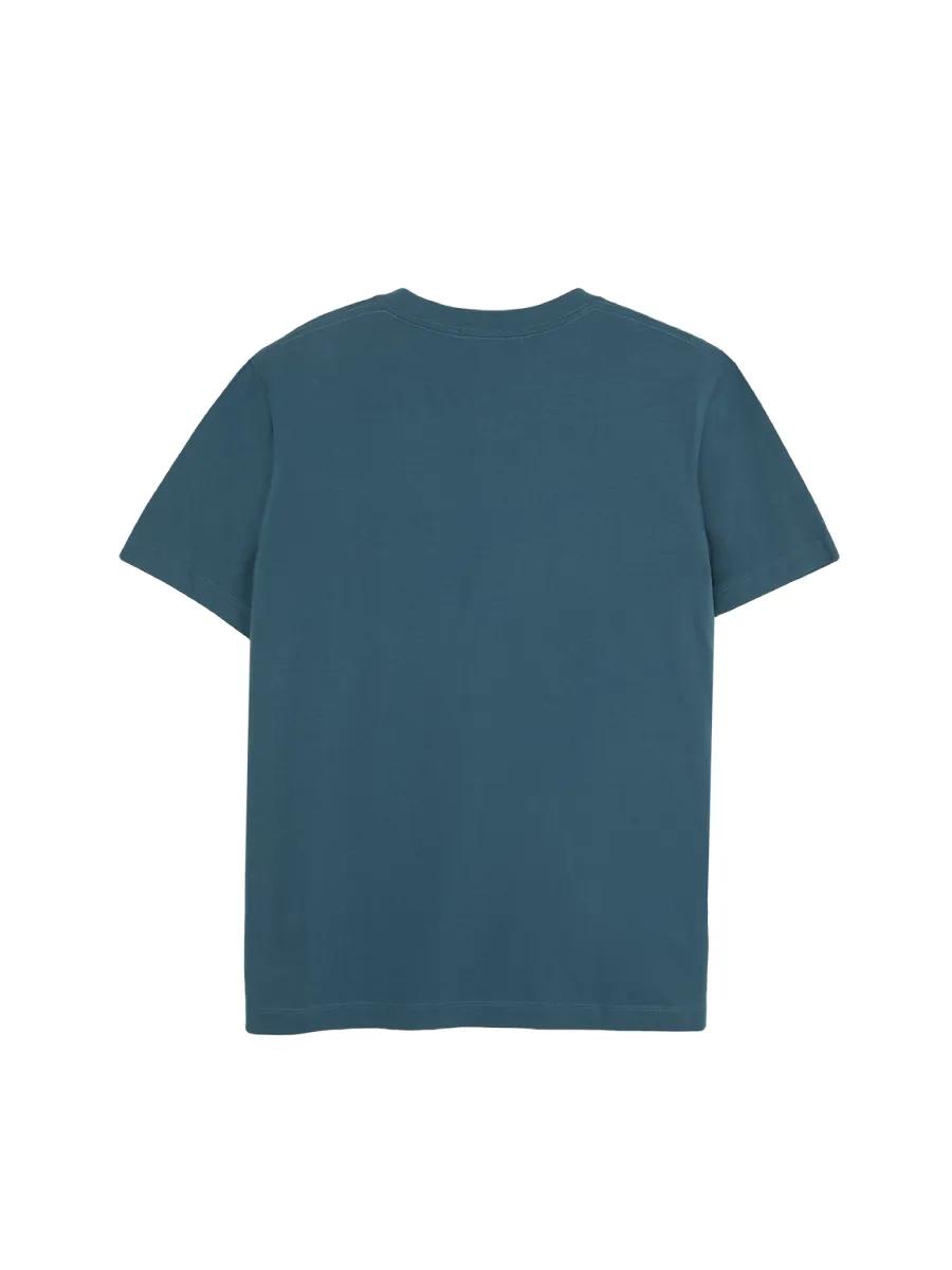 ELLE HOMME Men Round neck T-shirt with ELLE HOMME logo W8K908 - Navy Blue