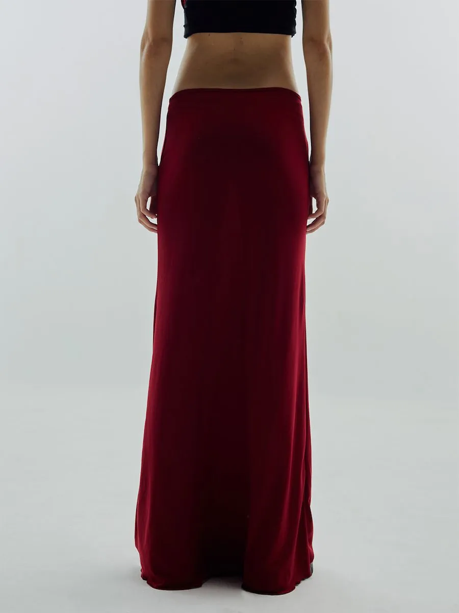 BLACKDOG BKK Women Burgundy everyday skirt