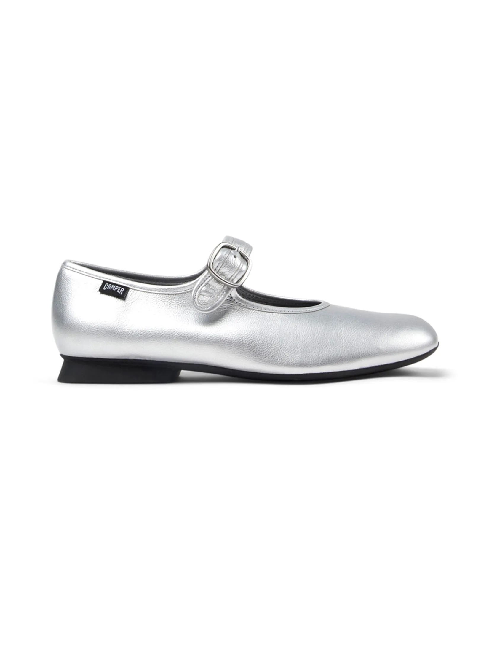 CAMPER Women Ballerina Shoes Casi Myra Silver