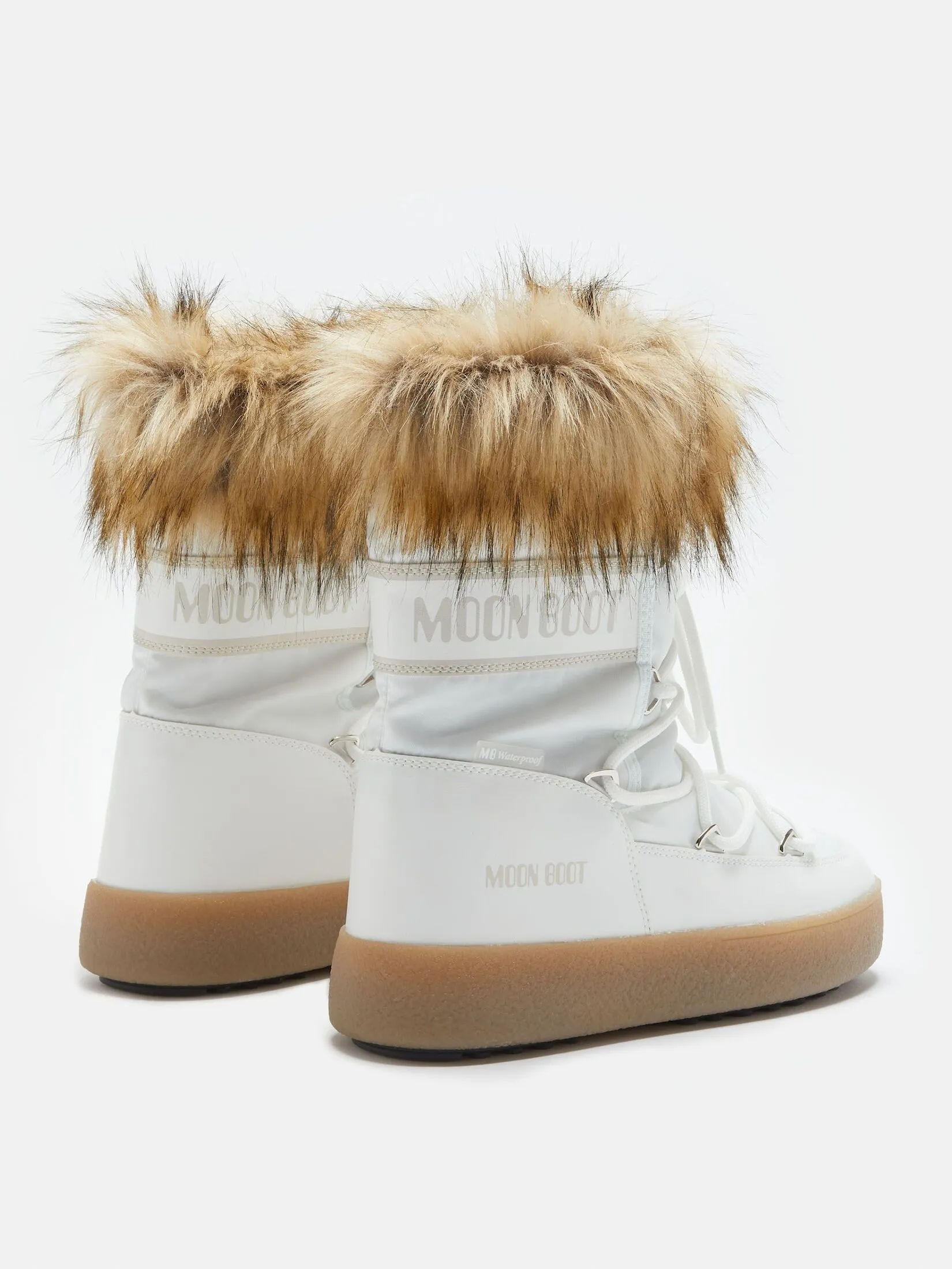 MOON BOOT LTRACK LOW MONACO WHITE BOOTS