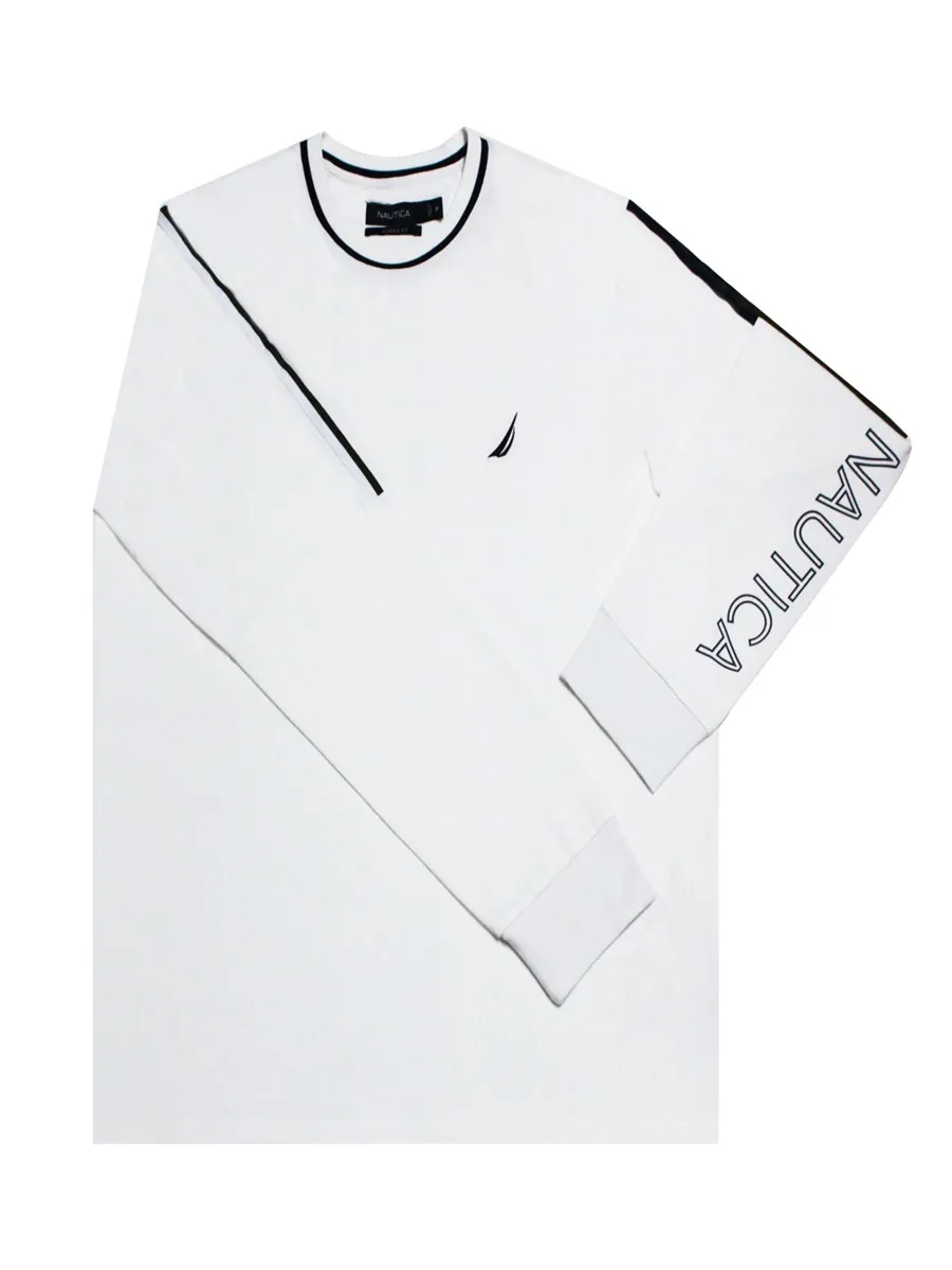 NAUTICA Men Long sleeve t-shirt  white