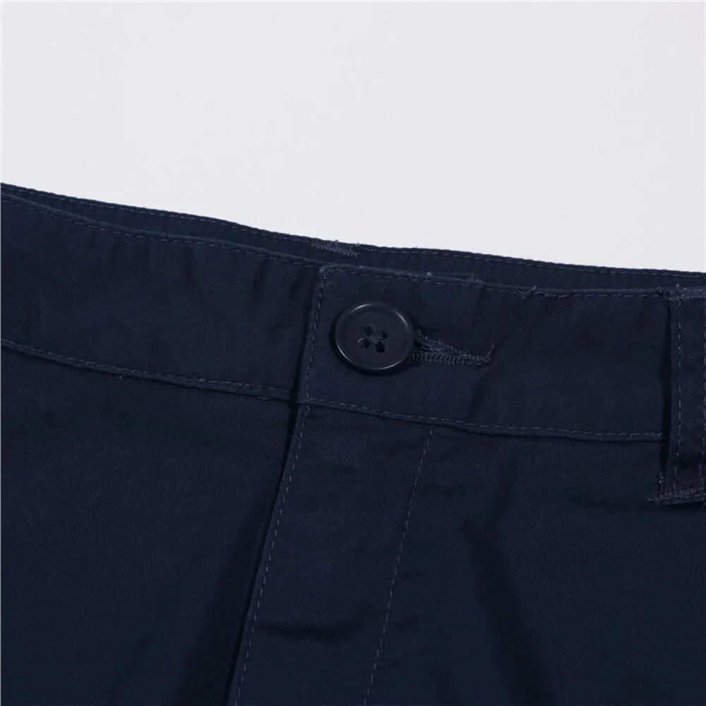 GIORDANO Blueberry Women's Twill Mid-Rise Slim Fit Pocket Shorts (180 Elastic Waistband)