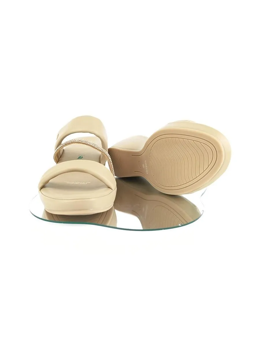 TREND Women sandals with heels FARIS-TAUPE