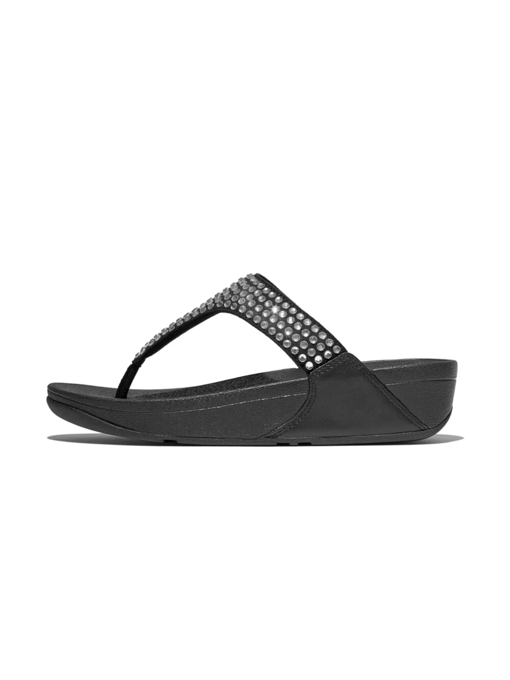 FitFlop™ WOMEN'S LULU MAXI-CRYSTAL TOE-POST BLACK