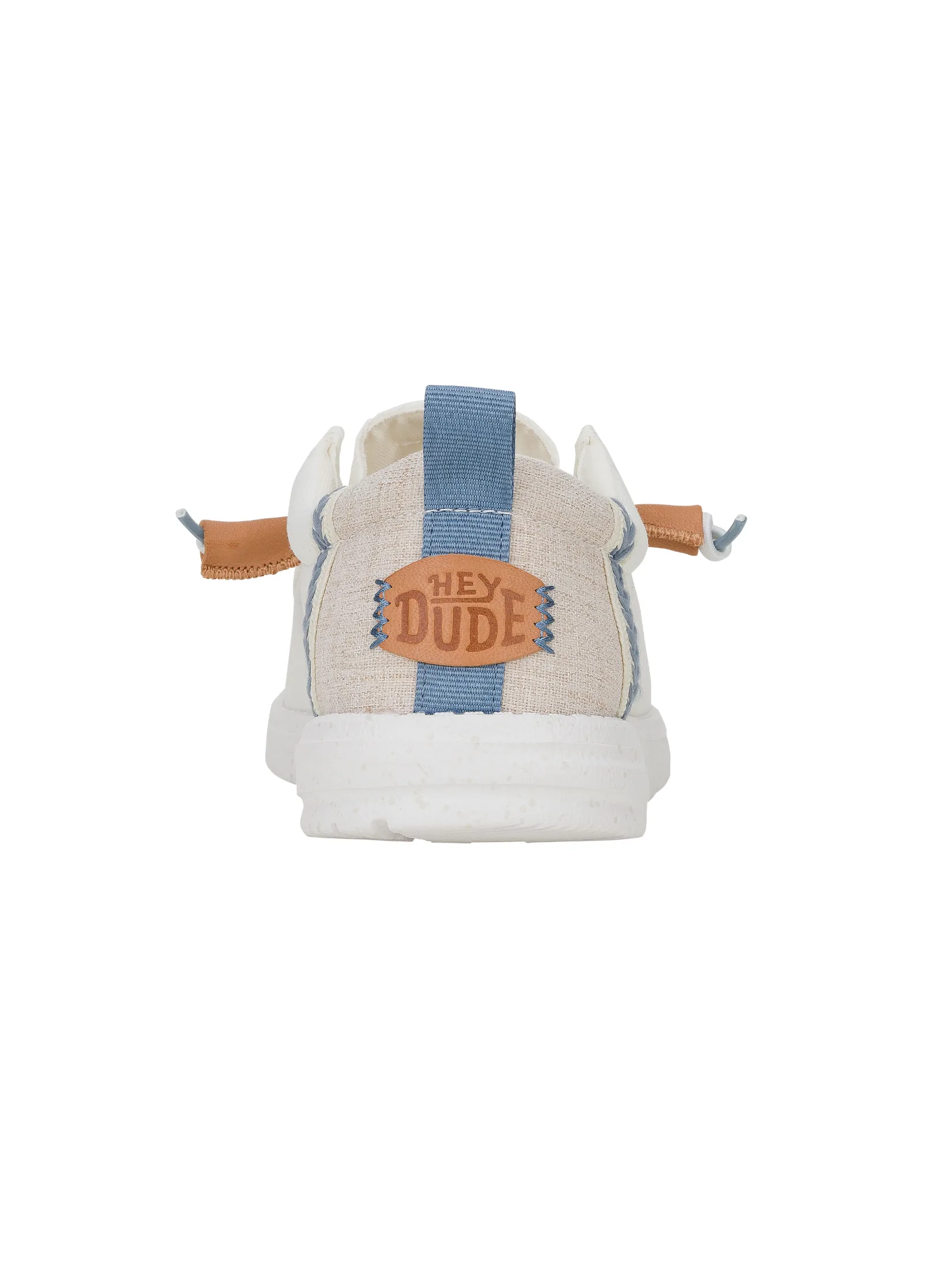 HEYDUDE WALLY CRAFT LINEN - WHITE/STONE GREY