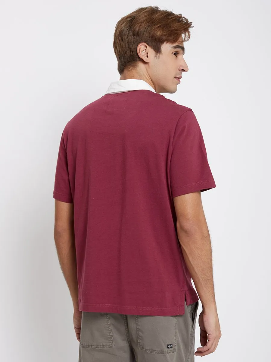 DEFRY 01 Men Polo Short Sleeves Red